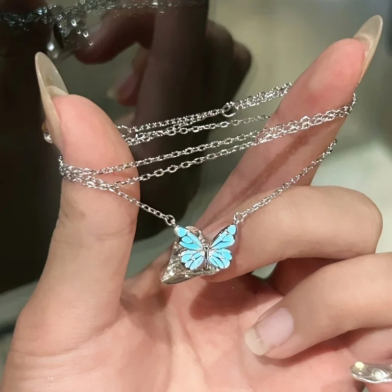 My Angel™ Butterfly Necklace – 92.5% Sterling Silver, Glow-in-the-Dark