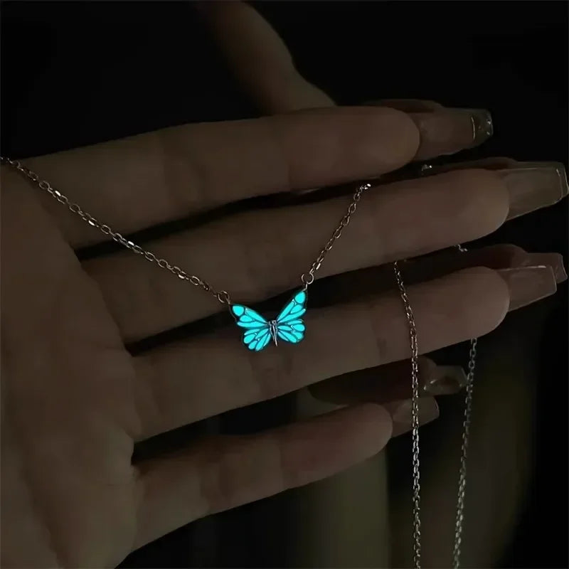 My Angel™ Butterfly Necklace – 92.5% Sterling Silver, Glow-in-the-Dark
